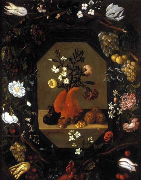 Still-Life with Flowers with a Garland of Fruit